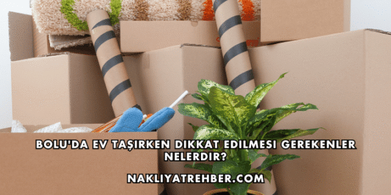 Bolu’da Ev Taşırken Dikkat Edilmesi Gerekenler Nelerdir?