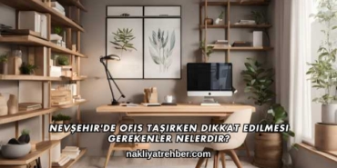 Nevşehir'de Ofis Taşırken Dikkat Edilmesi Gerekenler Nelerdir?