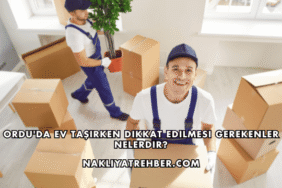 Ordu'da Ev Taşırken Dikkat Edilmesi Gerekenler Nelerdir?