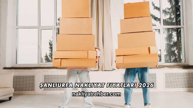 Şanlıurfa Nakliyat Fiyatları 2026